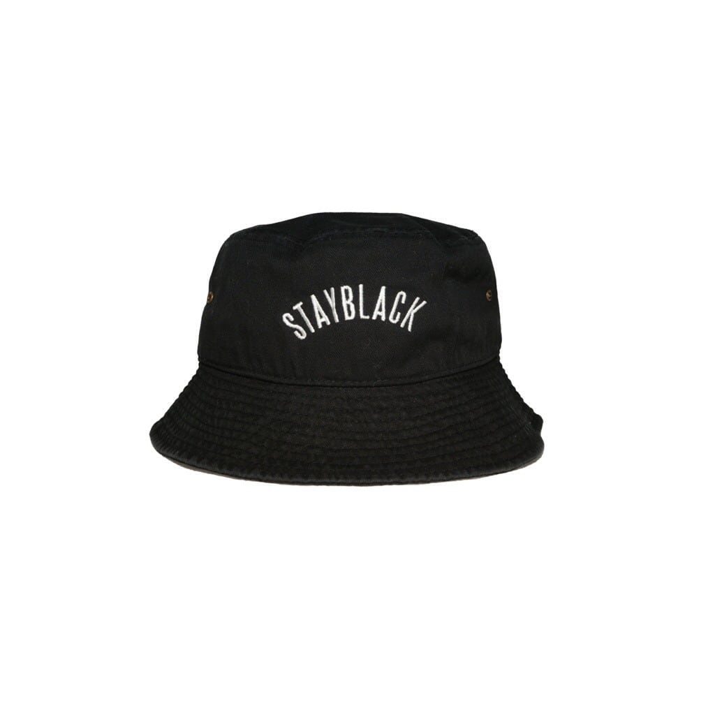 Stay Black Arch Logo Bucket Hat - Black