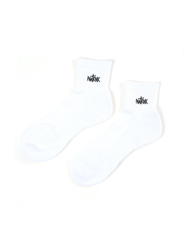BASIC LOGO EMBROIDERED SHORT SOCKS