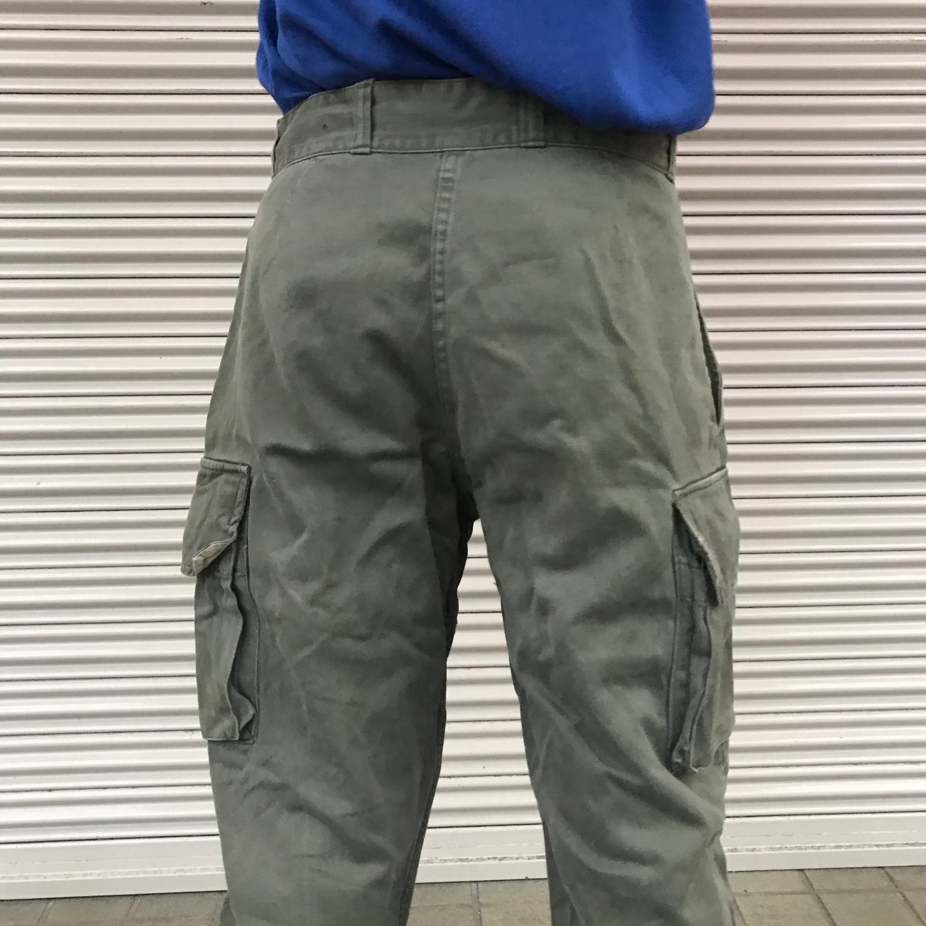 モヘアカシミヤカシミア実物　French military m47 field pants