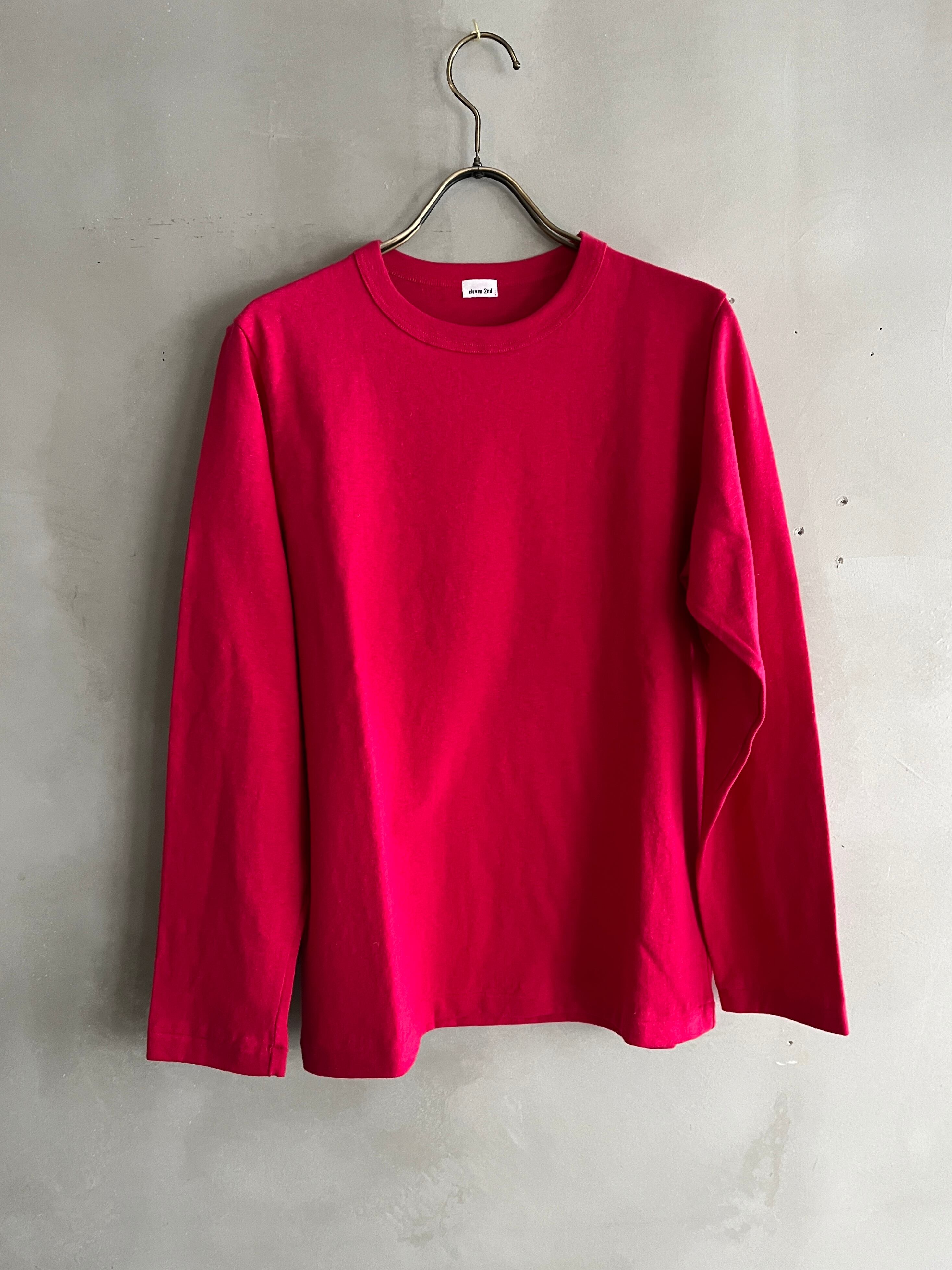 eleven 2nd｜イレブンセカンド｜コットン長袖Tシャツ｜ローズ | 岡の 