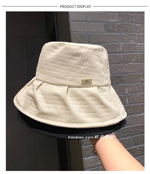 春夏の女性用の新しいスタイルの日焼け防止帽子、大きなつばの付いた小さな日よけ帽子、顔を覆う漁師の帽子、屋外旅行用日よけ帽子