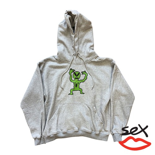 【SEX SKATEBOARDS/セックススケートボード】ALIEN GUY HOODY パーカー / GREY / 14380