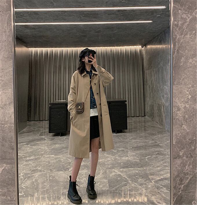 初秋 ファッション 気質 ウインドブレーカー ゆったりする カジュアル コート