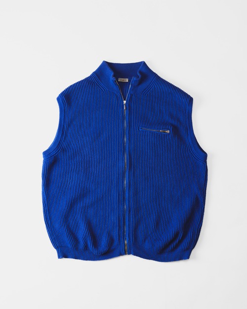 [1990s] "malo" Cotton Ribbed Driver's Vest (Made in Italy)