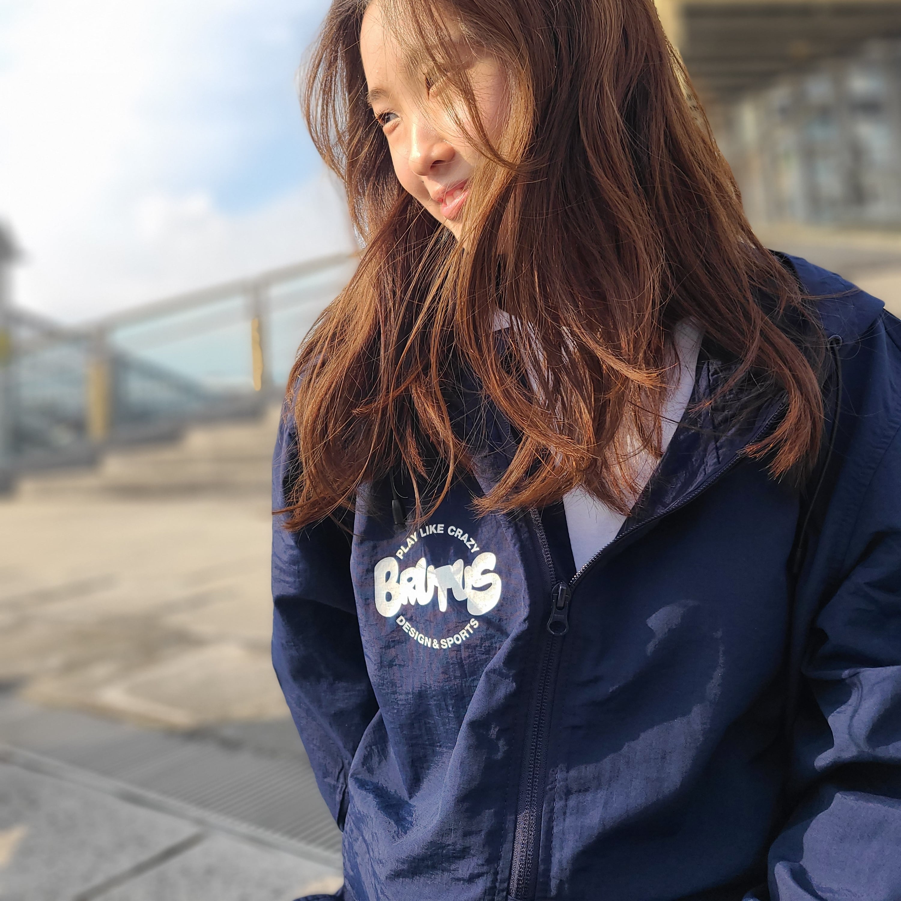 Brutus LOGO アノラックパーカー / ネイビー | Brutus Design&Sports