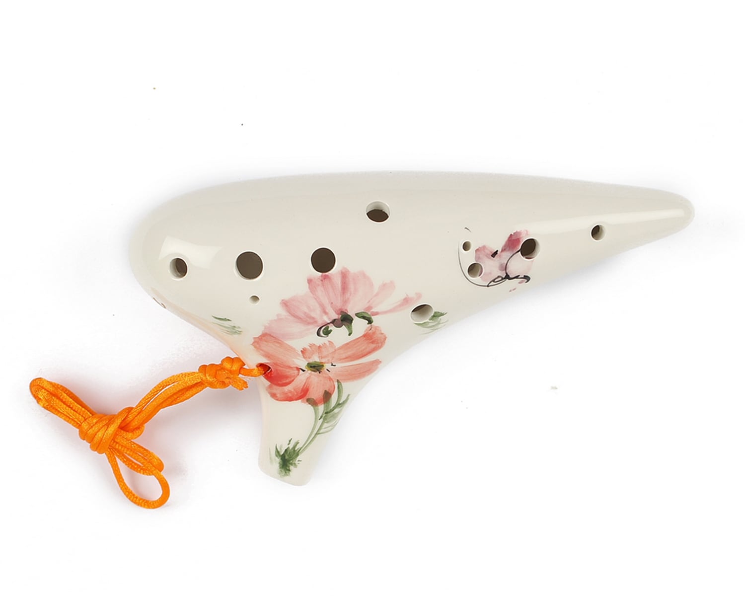 さくら 桜 花柄デザイン 陶器製オカリナ 12穴 専用ケース付き ac アルト さくら 桜 花柄デザイン 陶器製オカリナ 12穴 専用ケース付き ac