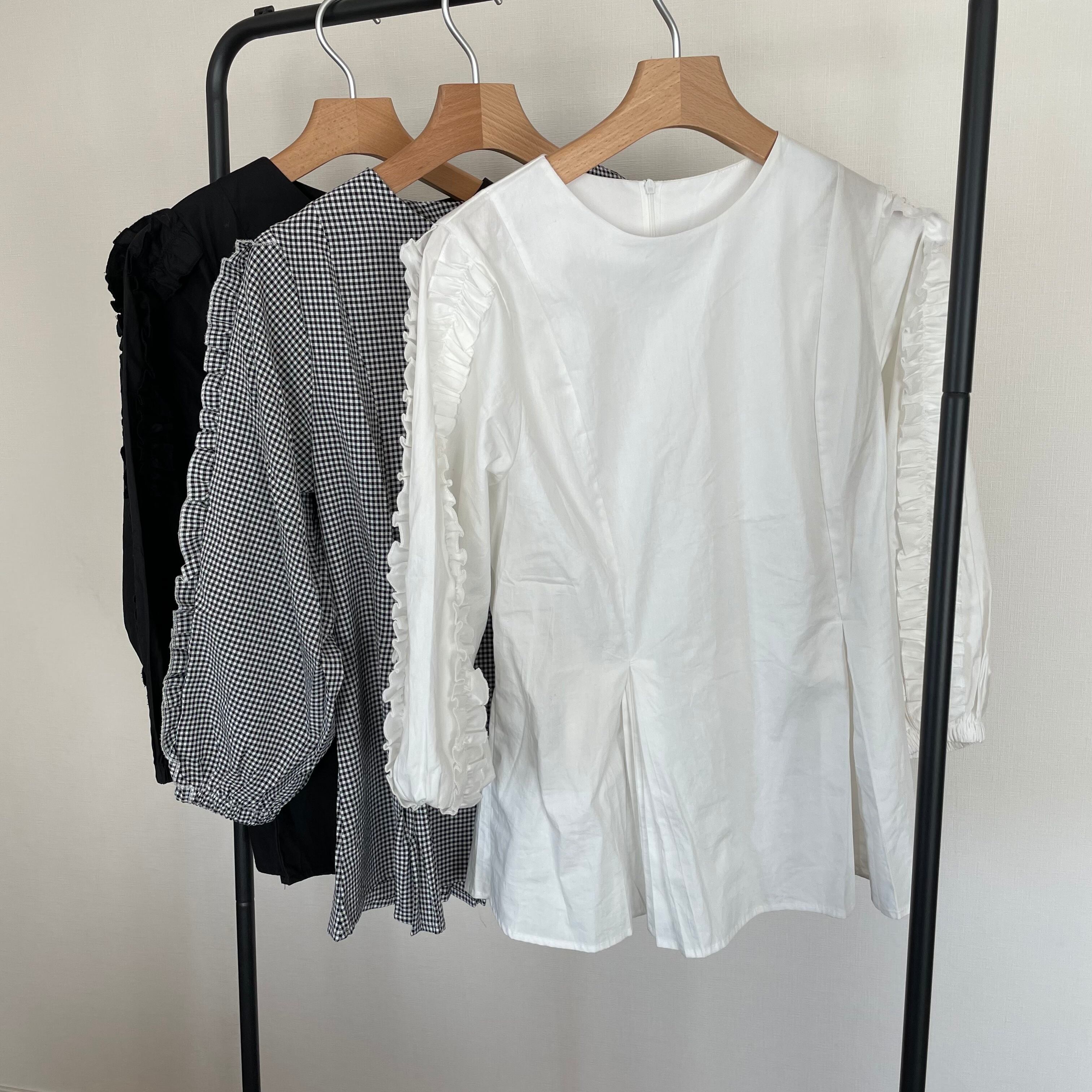 フリルスリーブシャツ | mumcloset