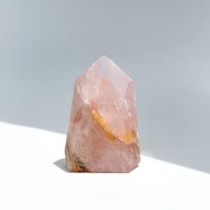 ローズクォーツ×ゴールデンヒーラー タワー91◇ Rose Quartz x Golden Healer ◇天然石・鉱物・パワーストーン