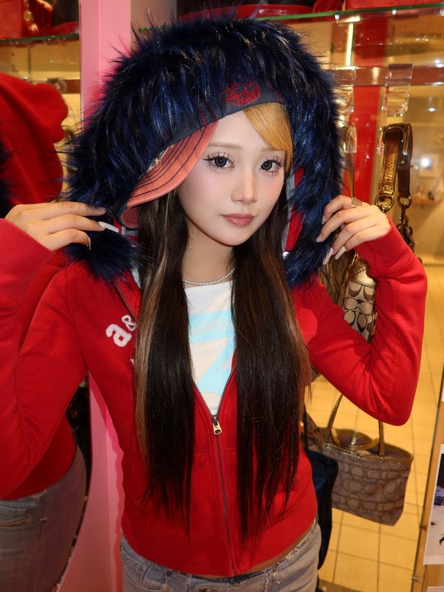 VINTAGE  ABERCRO FUR HOODIE       Y2K