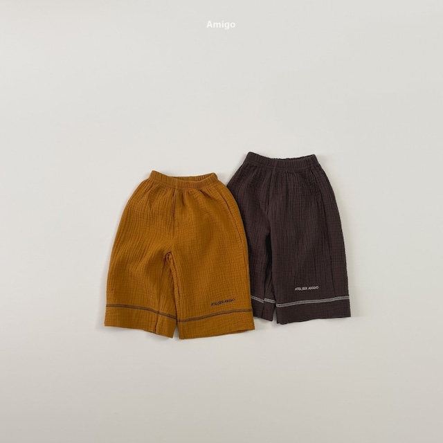 【取寄】amigo|yoru lounge pants|楊柳ラウンジパンツ|XS-XL|kids|26 autumn