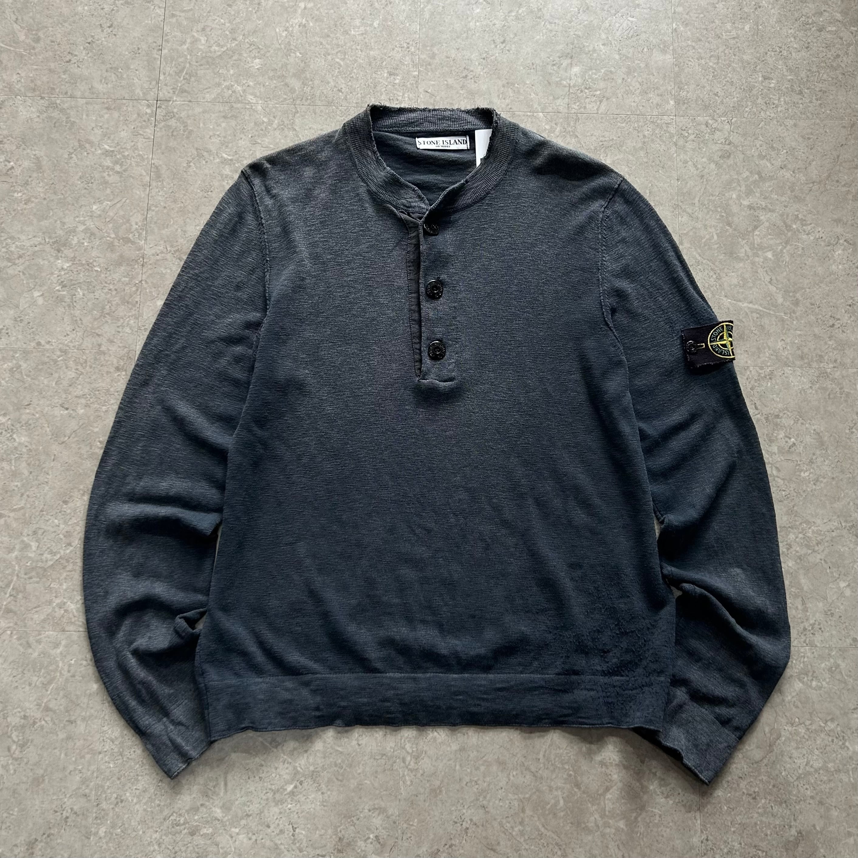 00s STONE ISLAND henry neck L/S knit【仙台店】