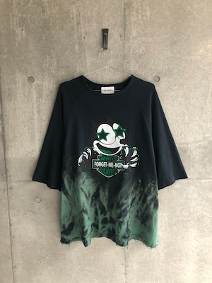 FELXX PANTHER FIRE RAGLAN SWEAT CUT SEW - BLACK×GREEN