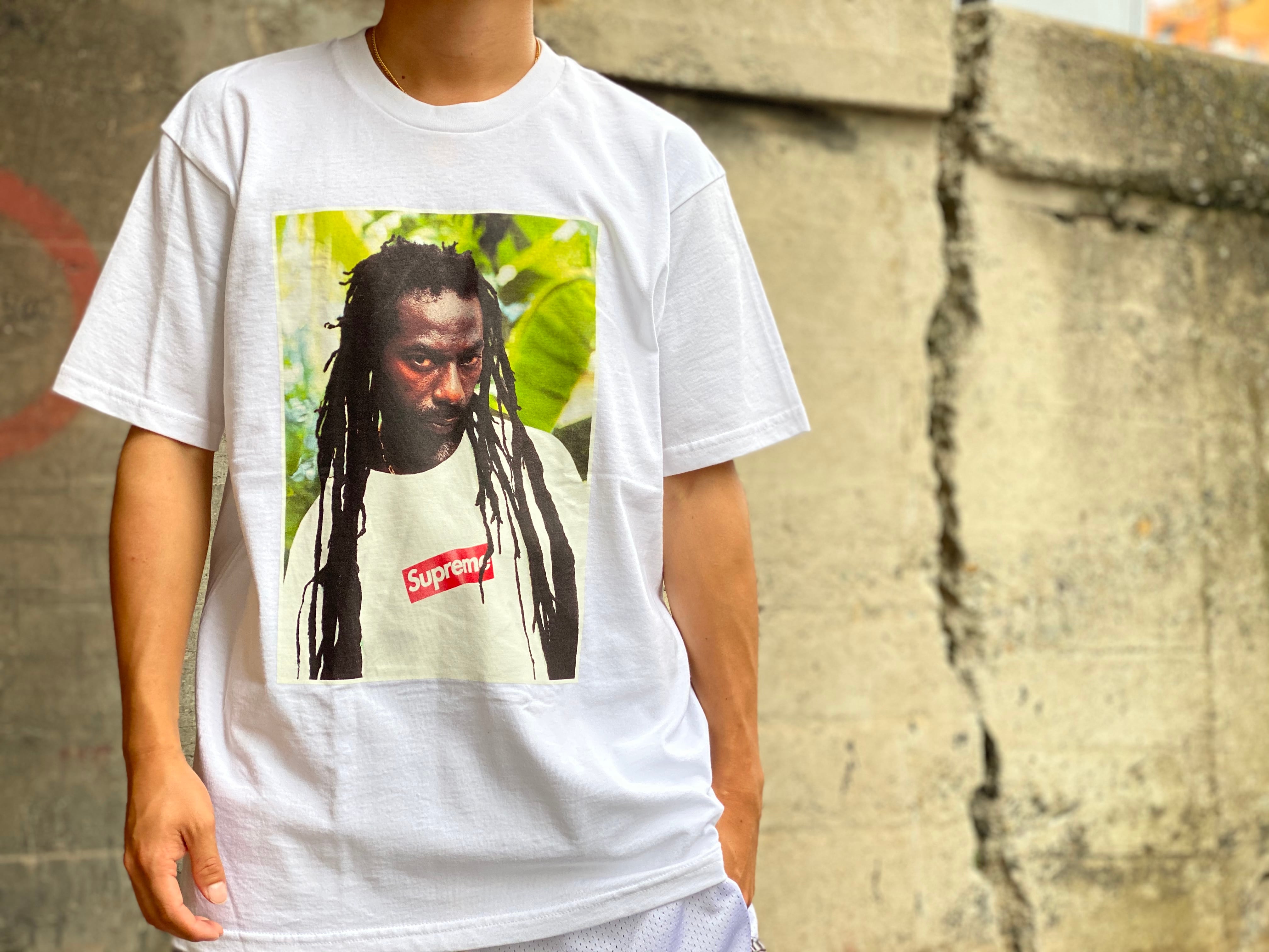 L)Supreme Buju Banton TeeシュプリームブジュTシャツ白-