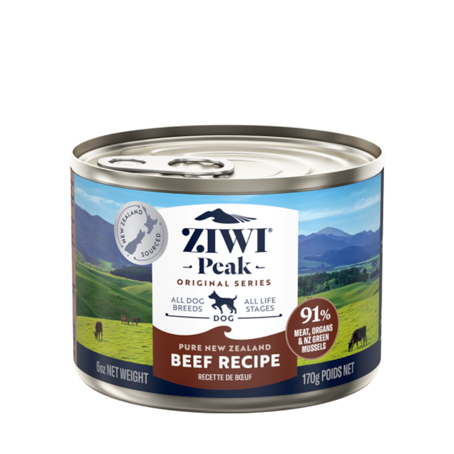ZIWI Peak (ジウィ ピーク) ドッグ缶 ビーフ 170g｜全犬種・全年齢対応 【正規品】