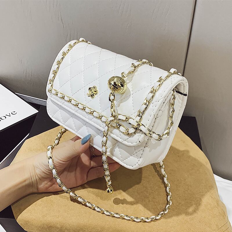 Shangxinスモールバッグハンドバッグ2020新しいトレンディなファッションオールマッチネットレッドメッセンジャーバッグロンバス刺繍糸チェーンスモールスクエアバッグ Tiancai_Wing_Bag5083653