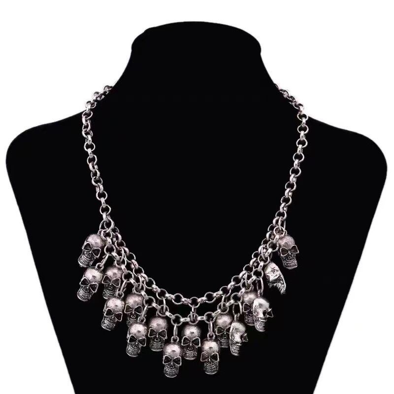 【予約】2c's bulk skull necklace