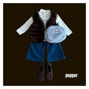 【取寄】PEPPER キャメルベルベットパンツ｜冬服｜韓国子供服