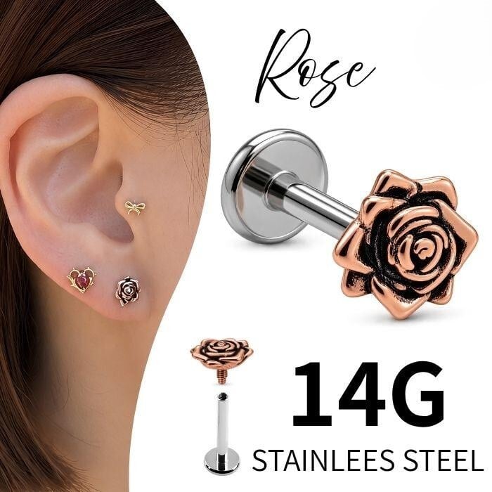 14G ANATOMETAL 限定商品/Limited Item 4mm ベゼルセットジェムエンド