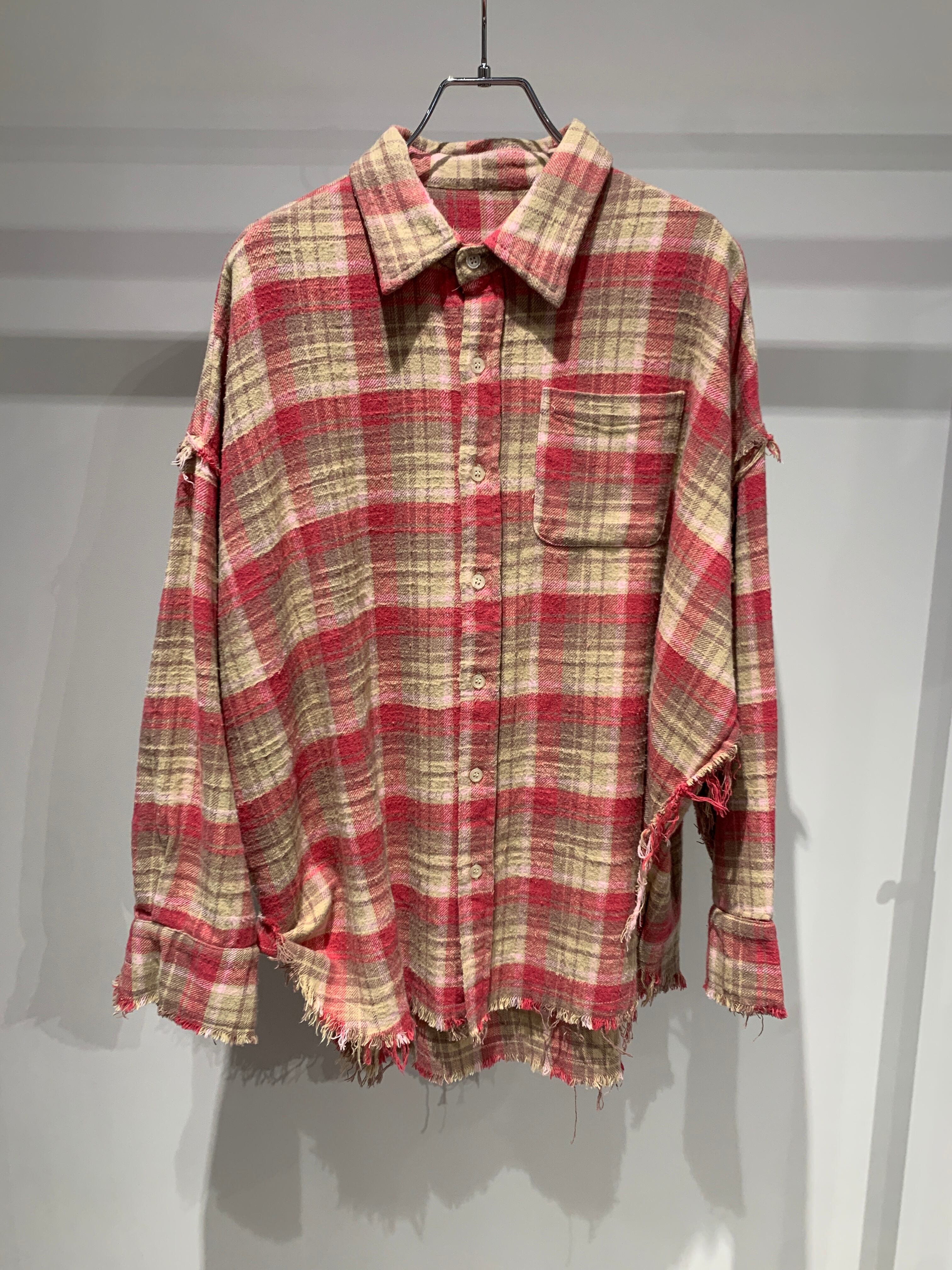 fringe check shirt
