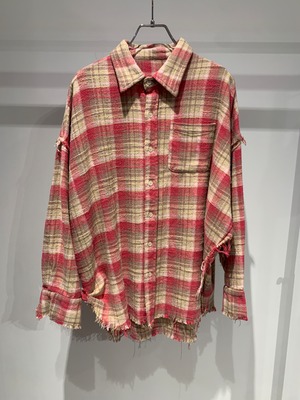 fringe check shirt