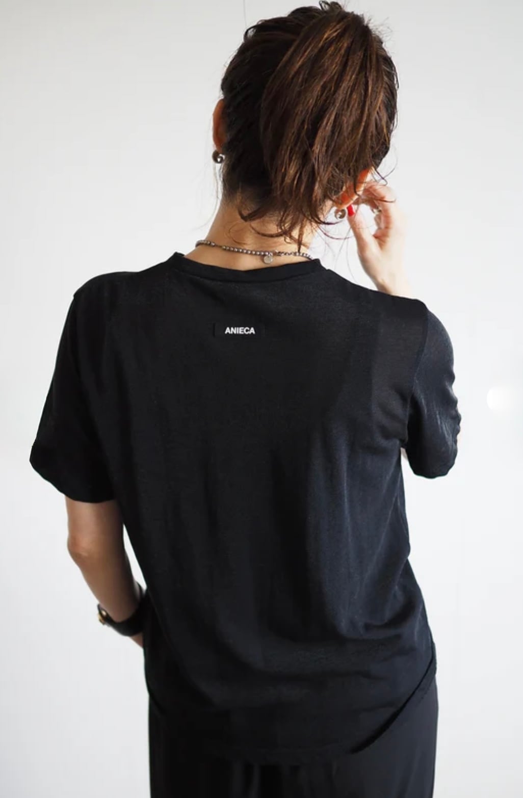 ANIECA 】シアーシャイニーTシャツ | valance 福井｜レディース