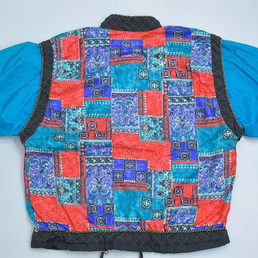90s LAVON オリエンタルデザイン チャイナ風 ナイロンジャケット 90s LAVON オリエンタルデザイン チャイナ風 ナイロンジャケット