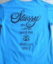 00s STUSSY Tシャツ BLUE