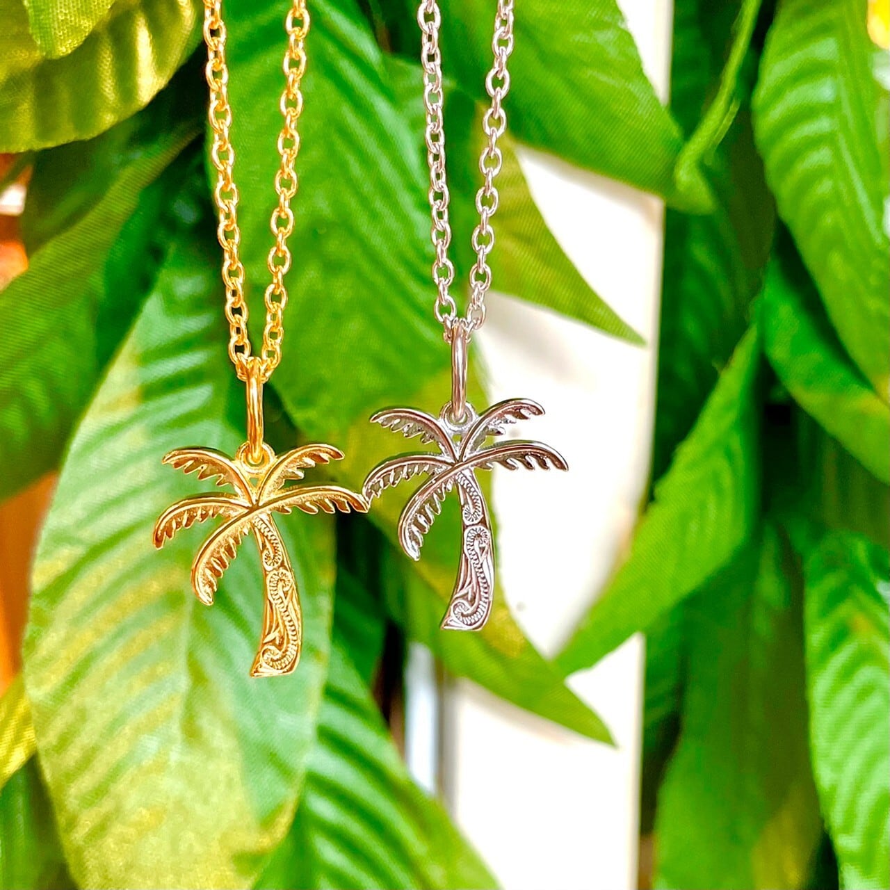 ヤシの木のネックレス Gld Sv Aloha Lovers
