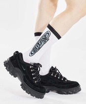 【X-girl】OVAL LOGO RIB SOCKS