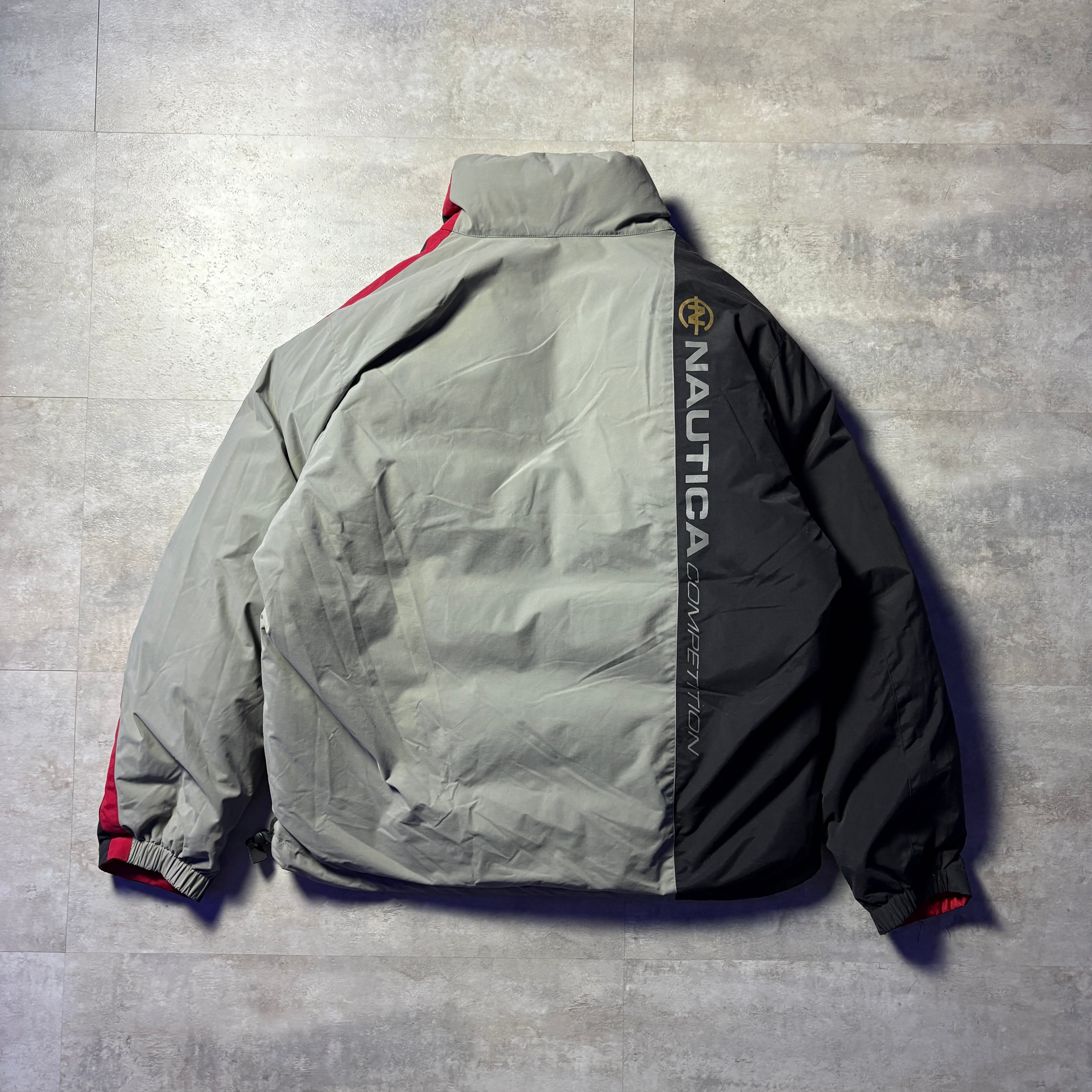 Nautica Competition ダウンジャケット 古着 90s Nautica Competition 紺×青 バイカラー ダウン ジャケット