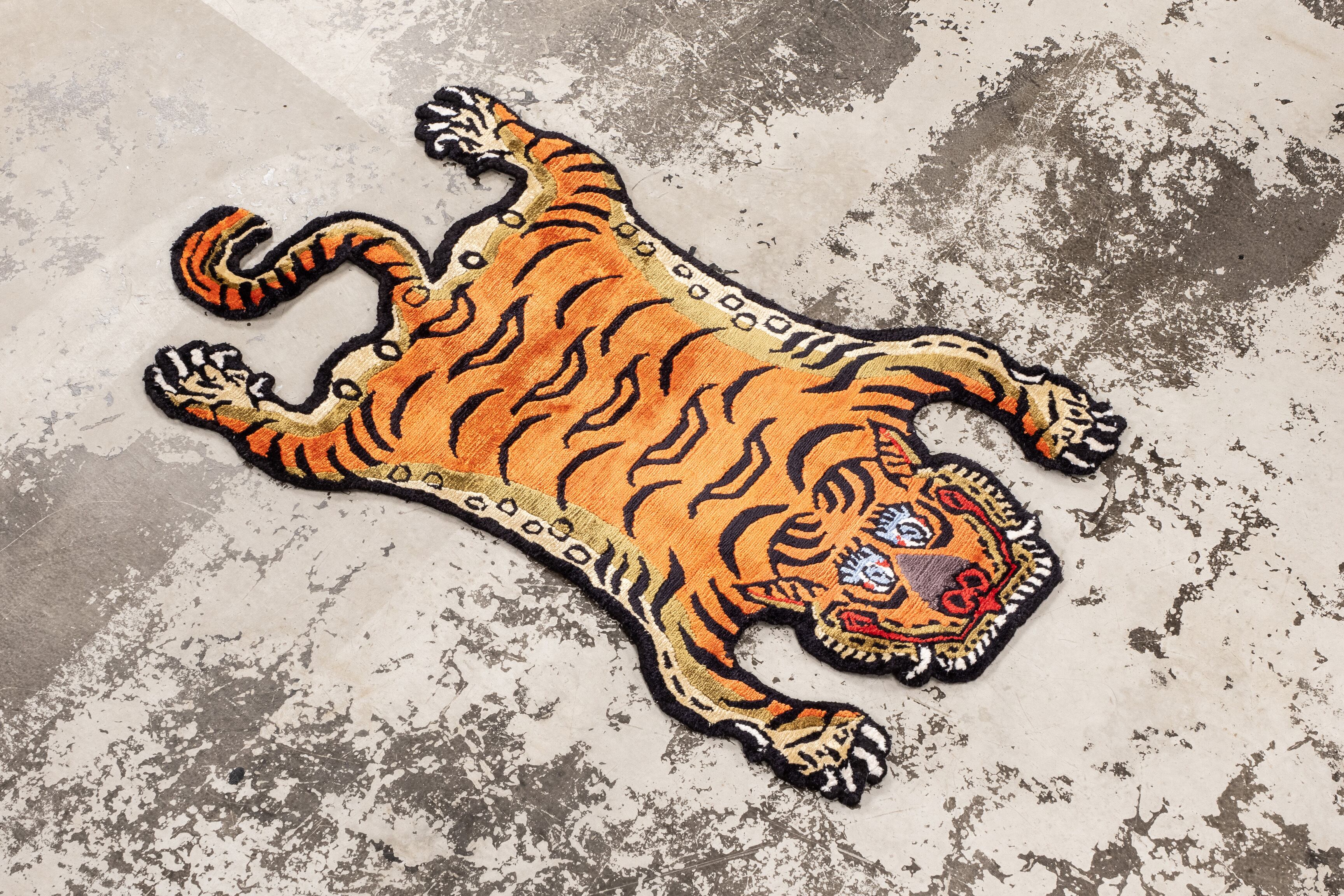 Tibetan Tiger Rug 《XSサイズ・シルク029》チベタンタイガーラグ