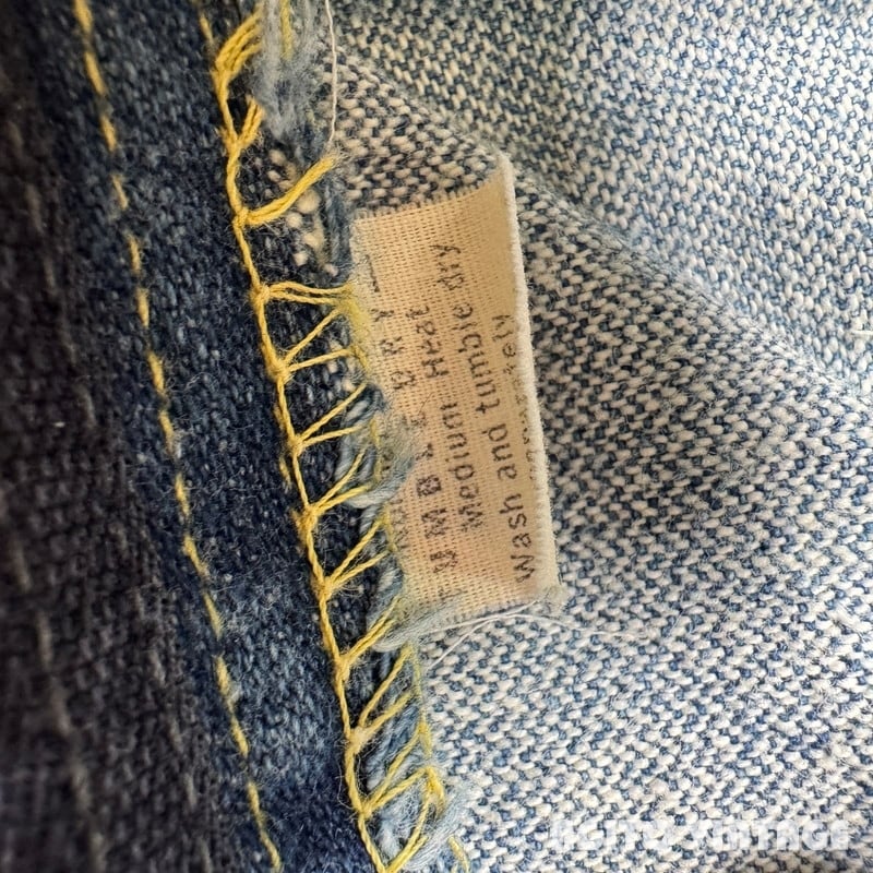 70's Lee Leens スリムテーパードデニムパンツ ブロークンデニム レア