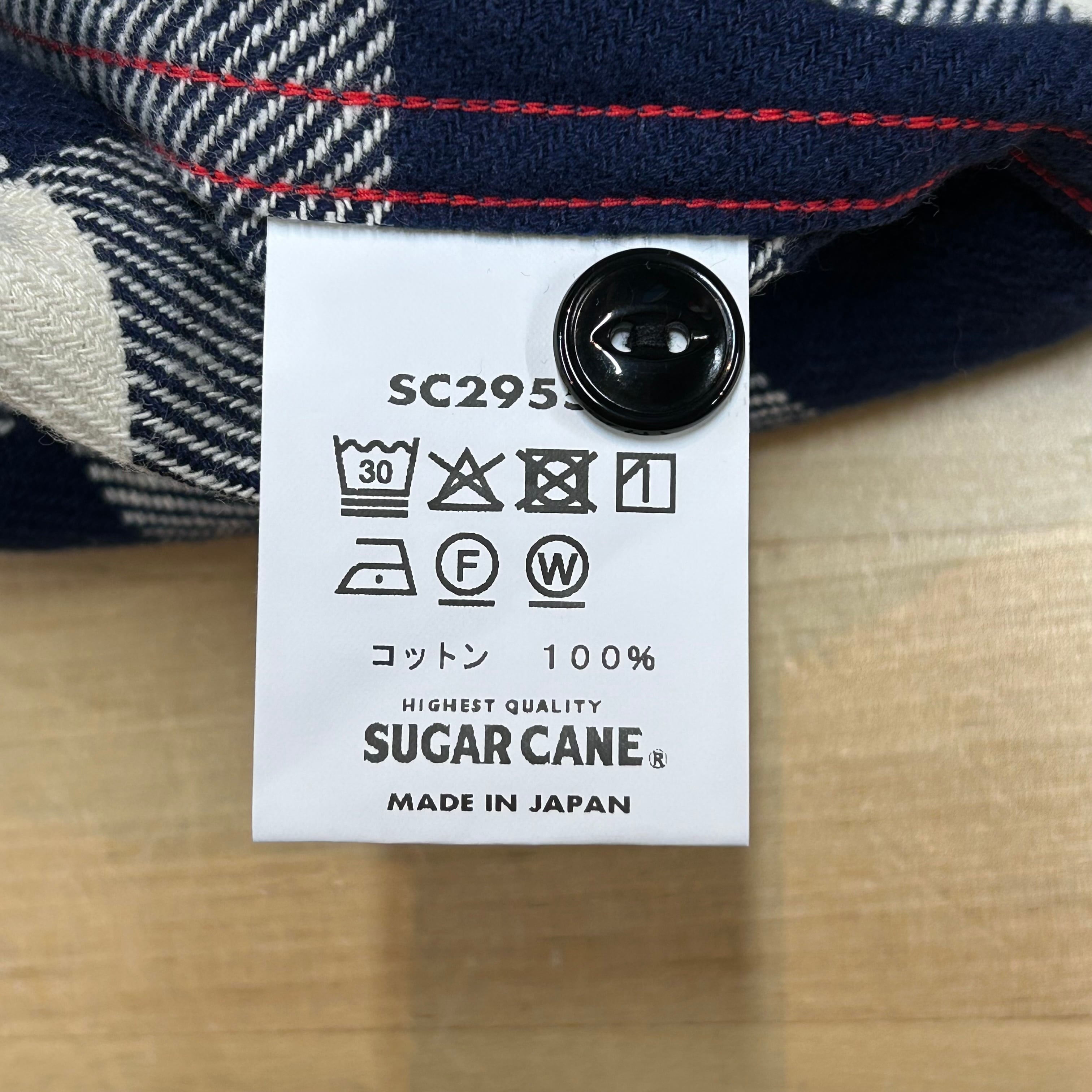 SUGAR CANE】 【品番:SC29557-128(NAVY)】 「TWILL CHECK WORK SHIRT