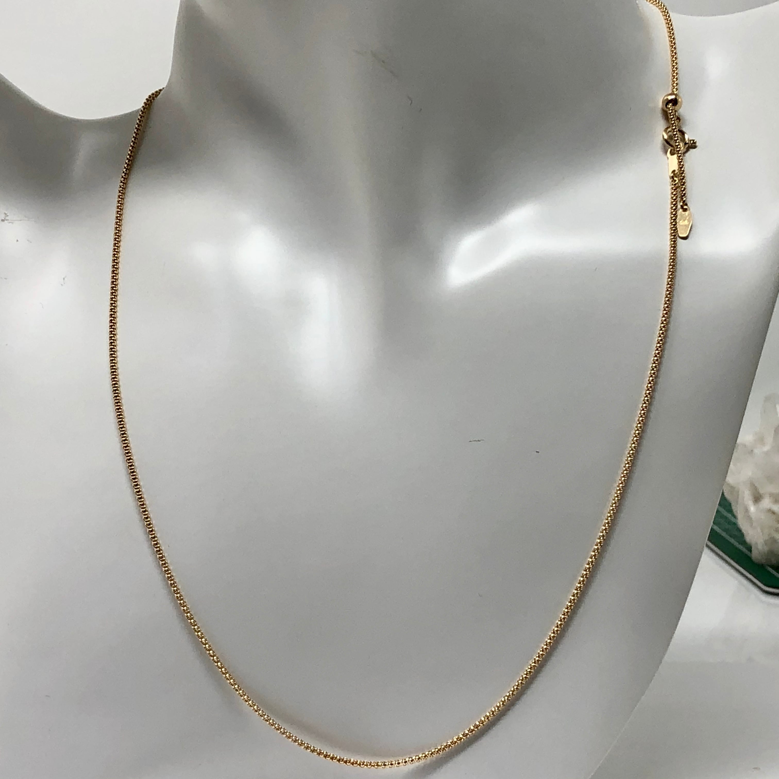 Au750 18金ペタルゴールド ネックレス 約40cm