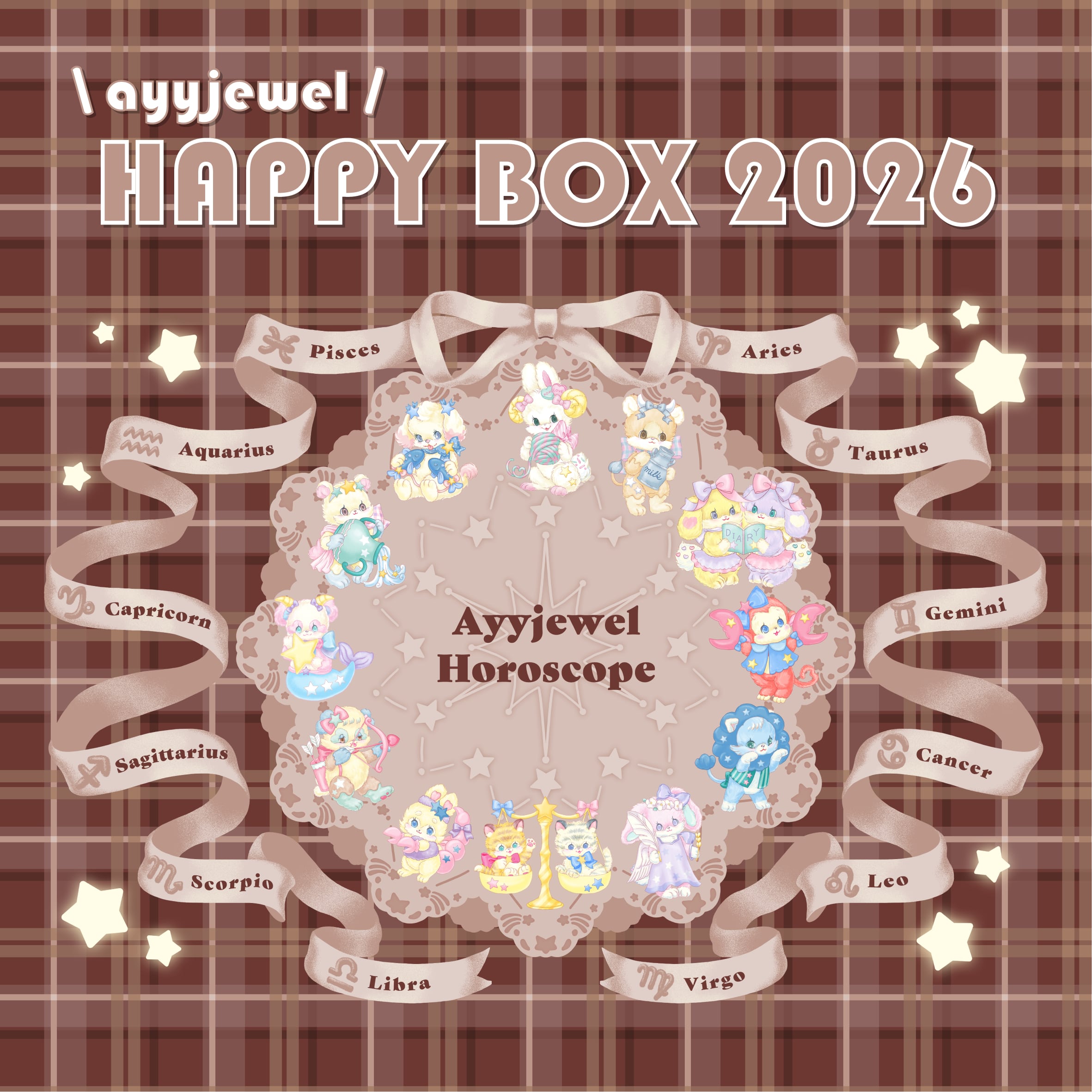 ayyjewel ハッピーボックス2026 抜けなし ＋ラベラーシール ayyjewel HAPPY BOX 2026 C L cooper life 12pcs 2026 New Years Eve