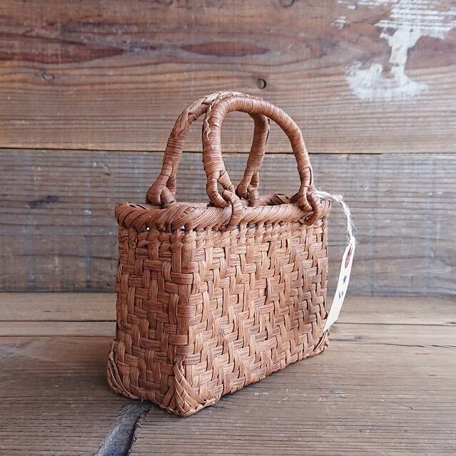 送料無料】山葡萄 籠バッグ 内布付き #1536 網代編み | shoprahu