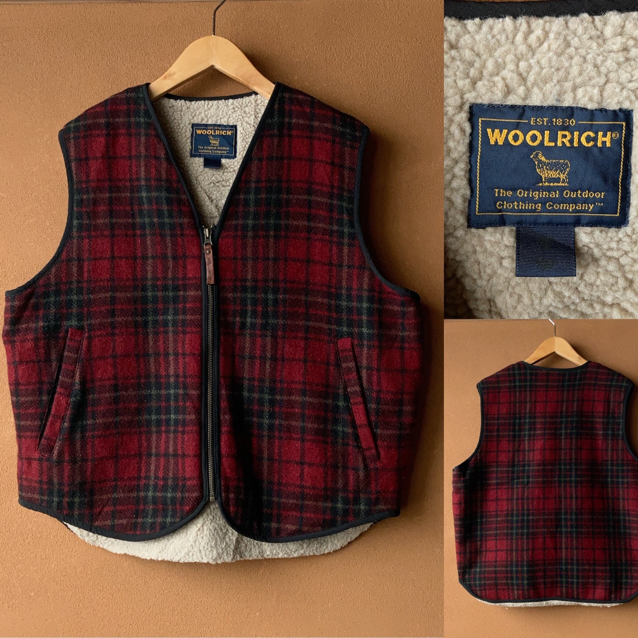 70's ヴィンテージ　WOOLRICH ウールチェックベスト