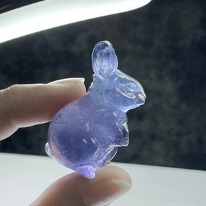 23.フローライトうさぎ・インテリア