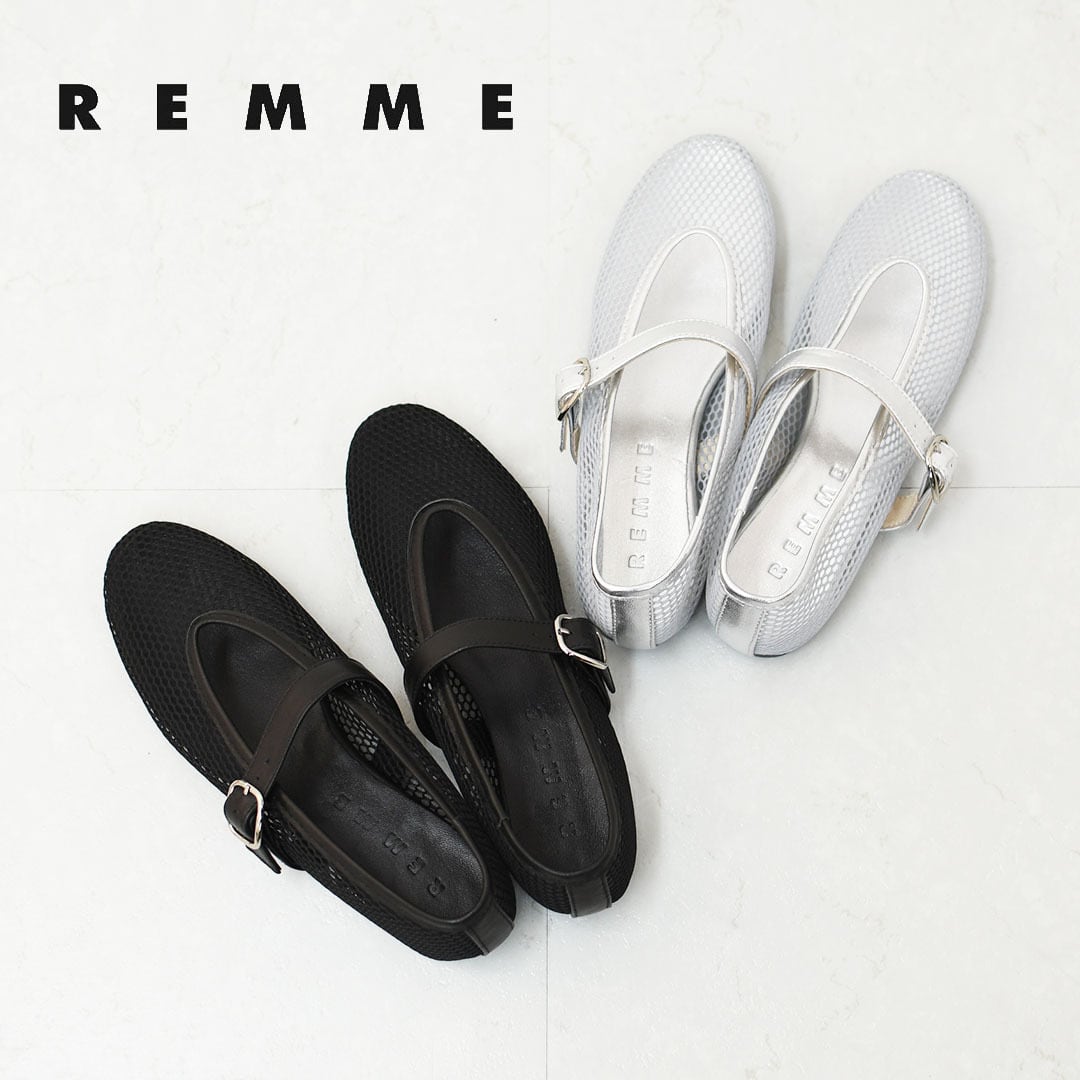 REMME [レメ] メッシュパンプス [ZH-25S042] バレエシューズ・レザー