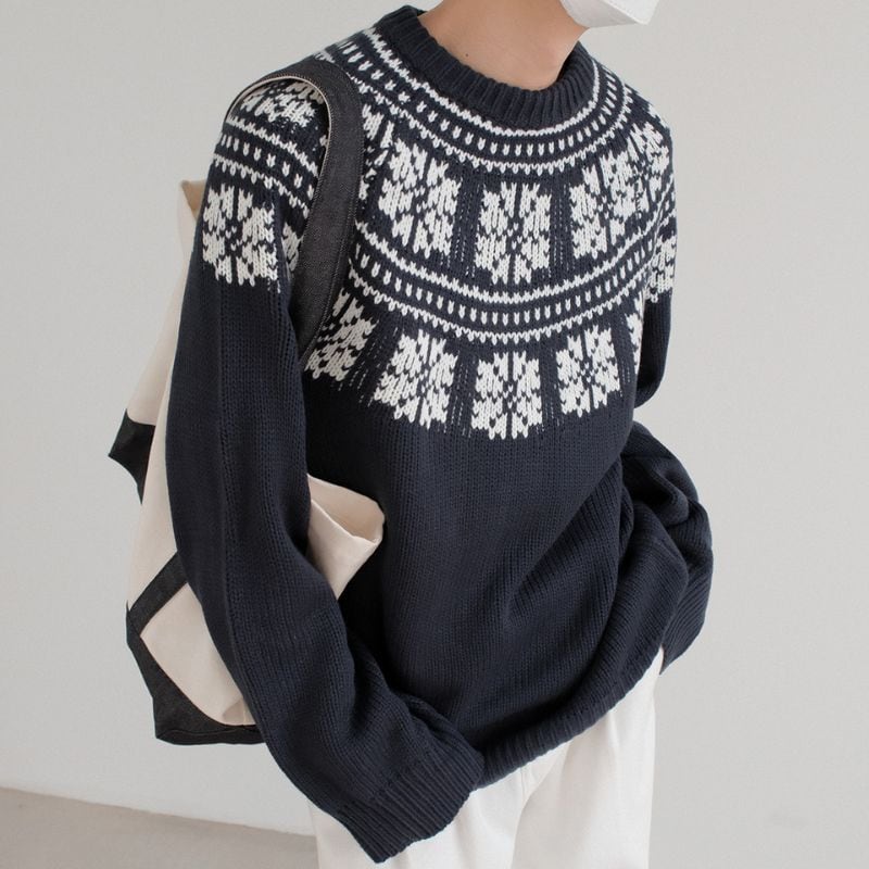 ノルディック柄セーター C10684