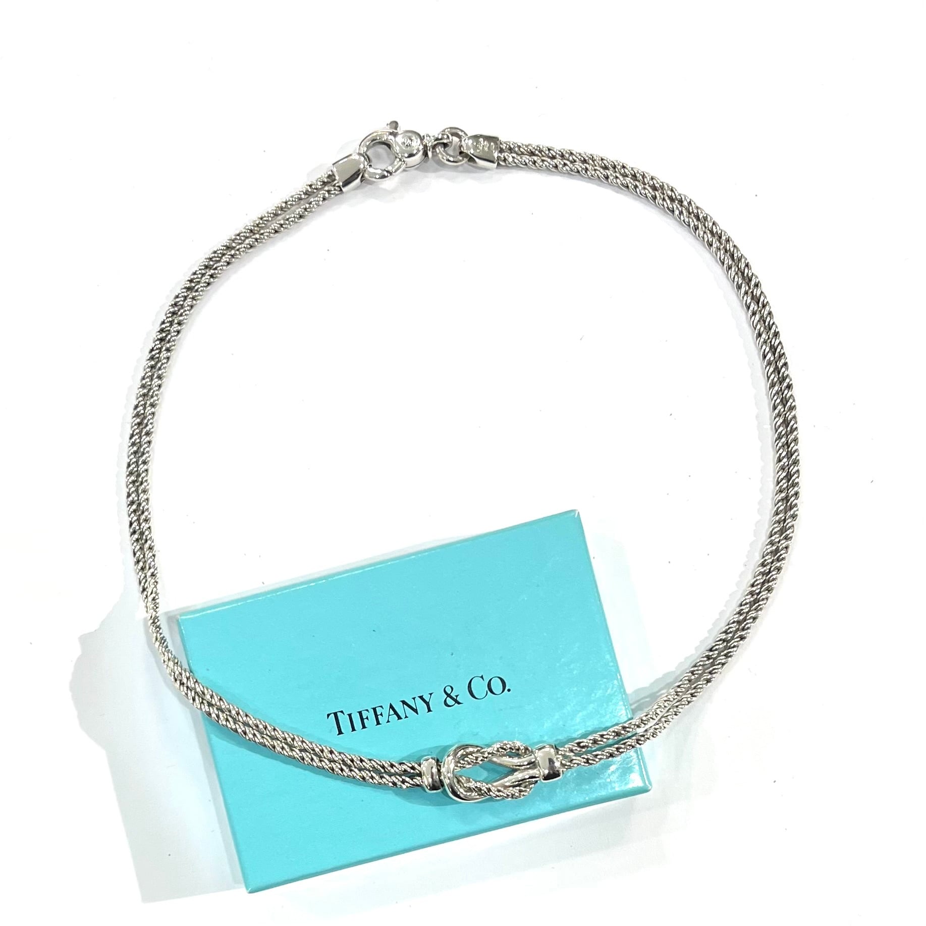 希少【TIFFANY&CO.】 2360 ティファニー ツイストダブルロープ