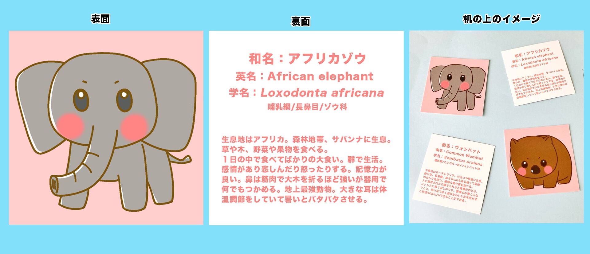 ◾️どうぶつっこイラスト：ゾウ | 松元美智子オフィシャルグッズBASE店