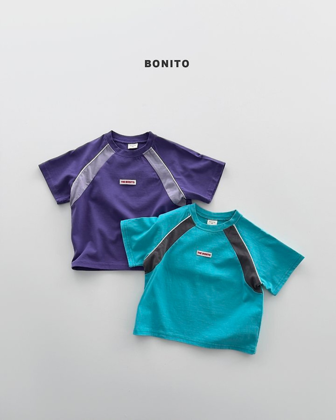 【取寄/韓国直送】BONITO 26/SM  ラグランサイドカラーシャツ｜夏服｜韓国子供服