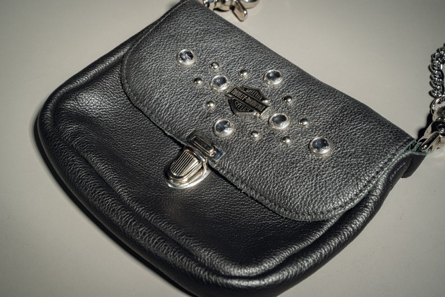 90s HARLEY-DAVIDSON® Official Studded Leather Mini Shoulder