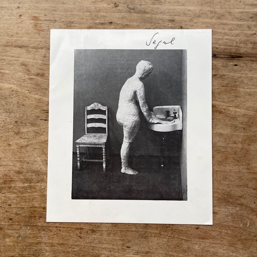 【サイン入りアナウンスメントカード】ジョージ・シーガル  GEORGE  SEGAL  Galerie Rudolf Zwirner  1968  [310194073]
