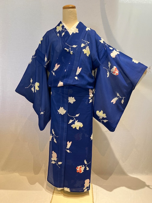 2183 アンティーク 夏用 絽 小紋 Antique Ro Komon Kimono for summer