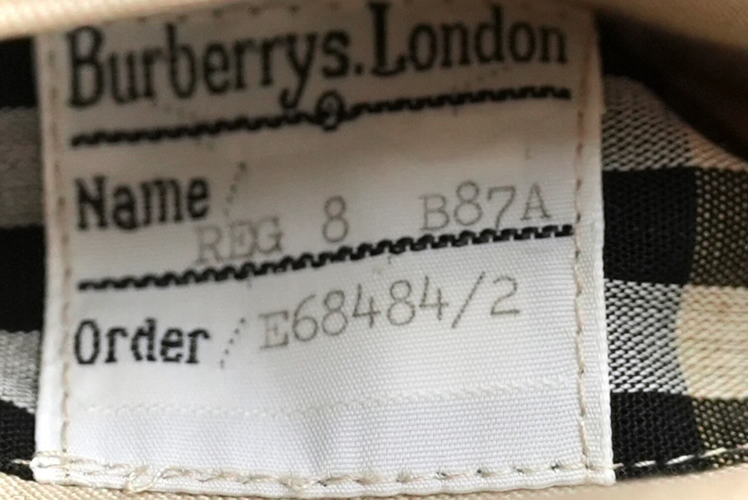 3811 希少 Burberrys MADE IN ENGLAND バーバリー 英国製 1987年製