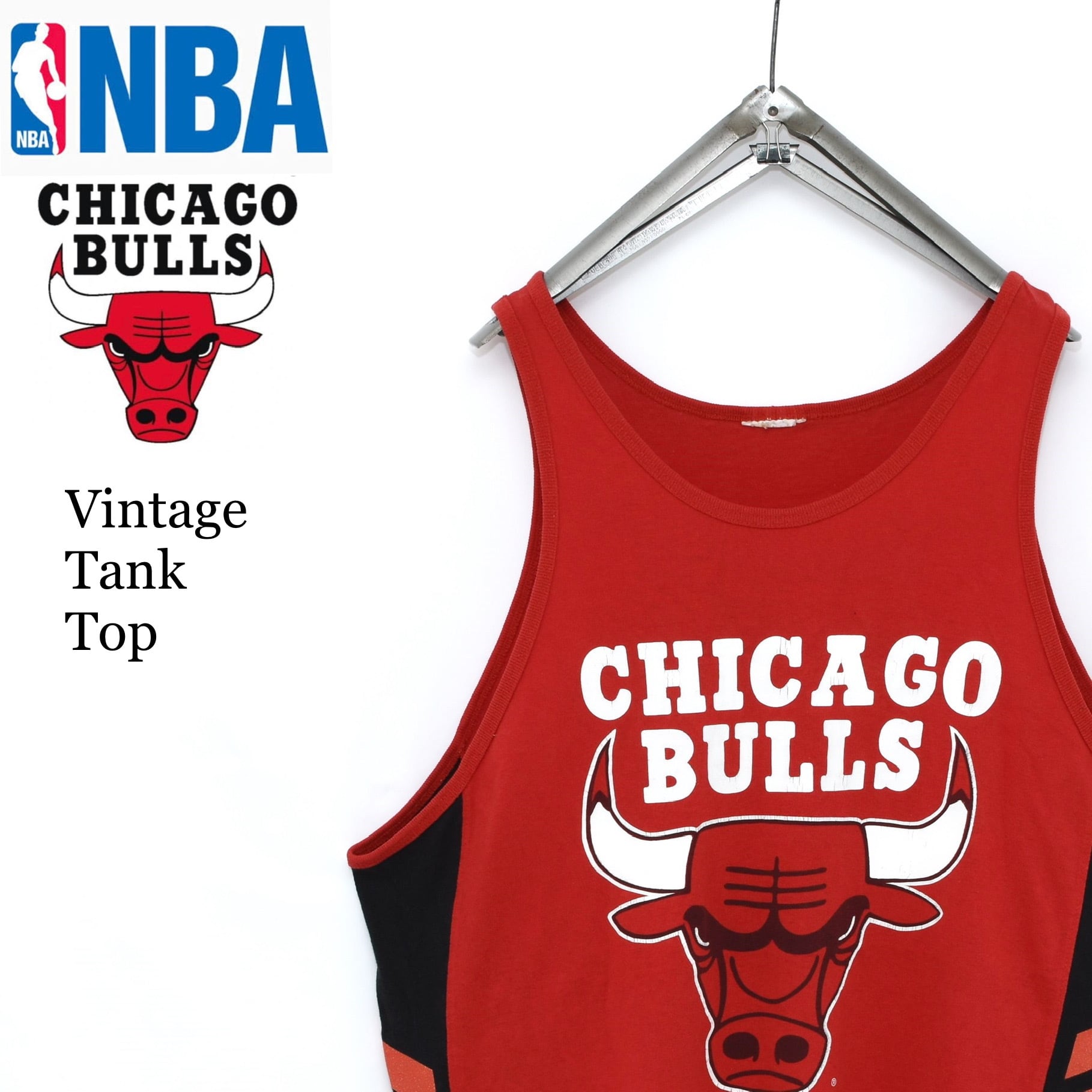 Vintage NBA CHICAGO BULLS ロゴプリントタンク ブルズ  ビンテージ