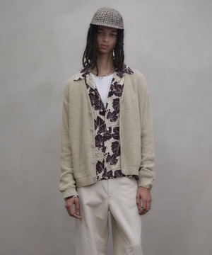 UNUSED / US2552 HONEY COMB KNIT CARDIGAN(BEIGE)