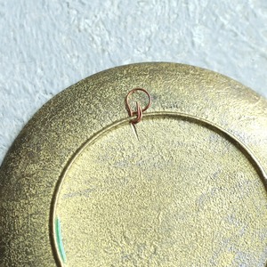 金属製 孔雀の飾り皿 ヴィンテージ プレート｜鮮やかな色彩とエキゾチックな装飾 2